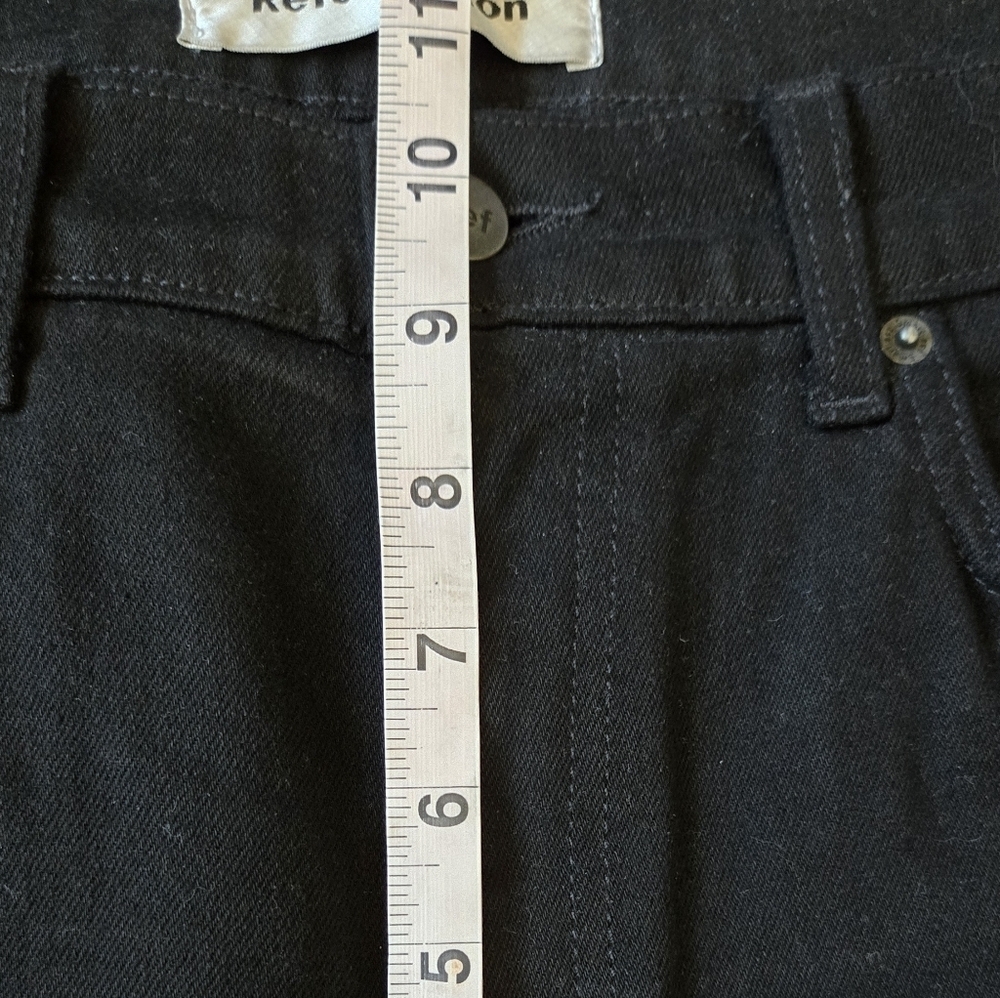 Reformation Black Flare Leg Jeans Size 28 - Picture 8 of 9